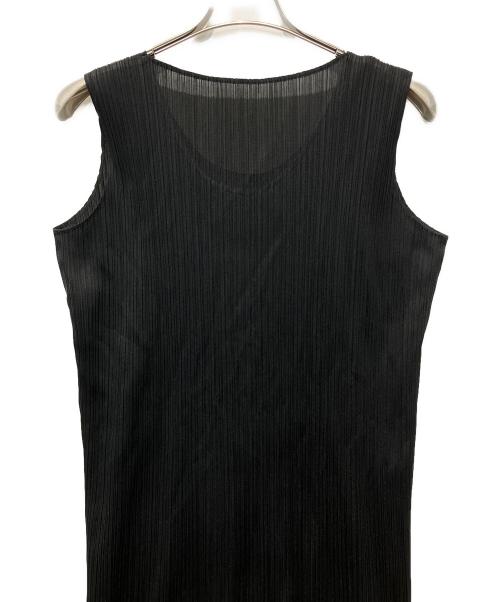 PLEATS PLEASE（プリーツプリーズ）PLEATS PLEASE (プリーツプリーズ) プリーツノースリーブワンピース ブラック サイズ:1の古着・服飾アイテム