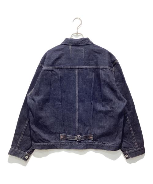 HOUSTON（ヒューストン）HOUSTON (ヒューストン) WWII SELVEDGE TRUCKER JACKET ネイビー サイズ:42の古着・服飾アイテム