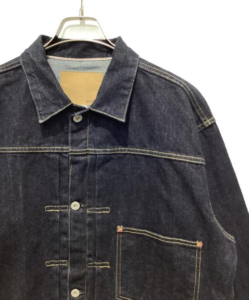 HOUSTON（ヒューストン）HOUSTON (ヒューストン) WWII SELVEDGE TRUCKER JACKET ネイビー サイズ:42の古着・服飾アイテム