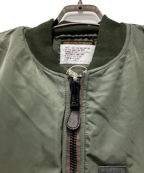HOUSTON（ヒューストン）HOUSTON (ヒューストン) B-15D MODIFY フライトジャケット オリーブ サイズ:42の古着・服飾アイテム