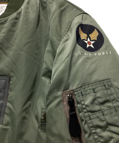 HOUSTON（ヒューストン）HOUSTON (ヒューストン) B-15D MODIFY フライトジャケット オリーブ サイズ:42の古着・服飾アイテム