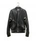 Moonage Devilment（ムーンエイジデビルメント）の古着「LEATHER MA-1 FLIGHT JACKET」｜ブラック