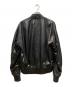 Moonage Devilment (ムーンエイジデビルメント) LEATHER MA-1 FLIGHT JACKET ブラック サイズ:46：40000円
