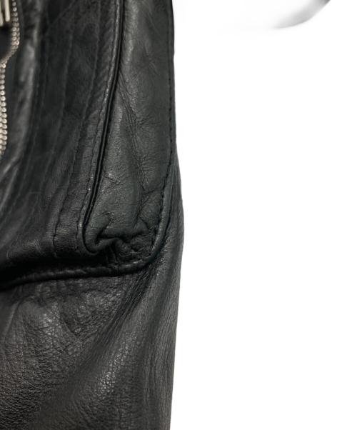RICK OWENS（リックオウエンス）RICK OWENS (リックオウエンス) Glass Ice Flight Leather Bomber ブラック サイズ:38の古着・服飾アイテム