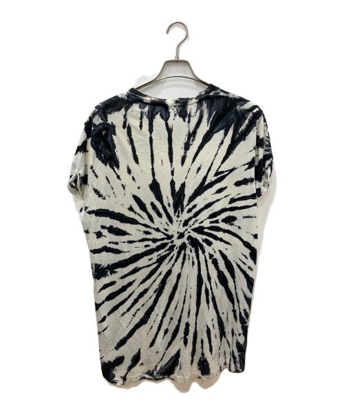 BALMAIN（バルマン）BALMAIN (バルマン) タイダイ柄 エンブレムプリントTシャツ ホワイト サイズ:XLの古着・服飾アイテム