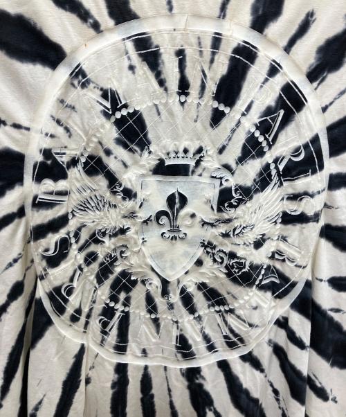 BALMAIN（バルマン）BALMAIN (バルマン) タイダイ柄 エンブレムプリントTシャツ ホワイト サイズ:XLの古着・服飾アイテム
