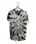 BALMAIN（バルマン）の古着「タイダイ柄 エンブレムプリントTシャツ」｜ホワイト