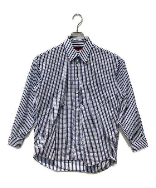 COMME des GARCONS HOMME DEUX（コムデギャルソン オム ドゥ）COMME des GARCONS HOMME DEUX (コムデギャルソン オム ドゥ) 切替シャツ ホワイト×ブルー サイズ:Ｓの古着・服飾アイテム