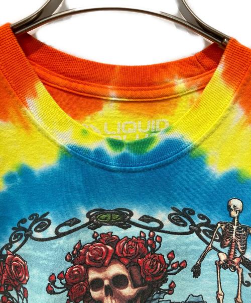 LIQUID BLUE（リキッドブルー）LIQUID BLUE (リキッドブルー) バンドプリントTEE マルチカラー サイズ:Lの古着・服飾アイテム