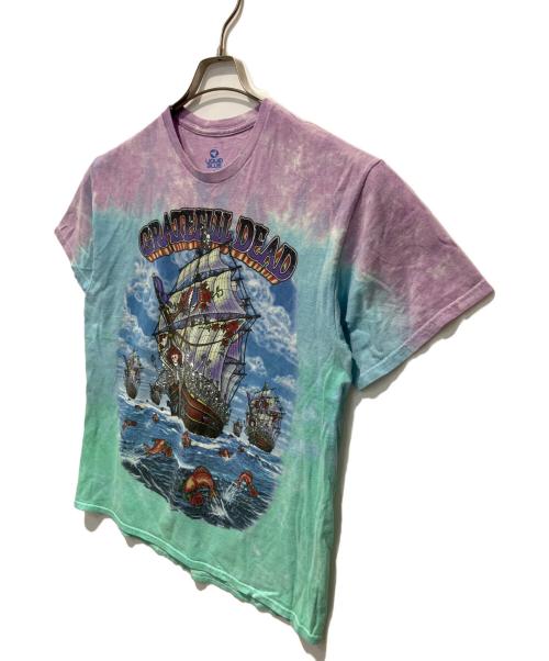 LIQUID BLUE（リキッドブルー）LIQUID BLUE (リキッドブルー) バンドプリントTEE パープル サイズ:Lの古着・服飾アイテム