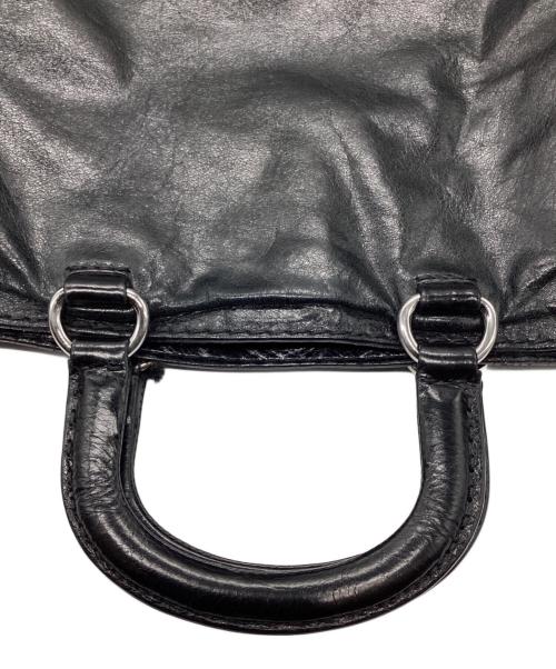 PRADA（プラダ）PRADA (プラダ) VITELLO SHINE 2WAYトートバッグ ブラックの古着・服飾アイテム