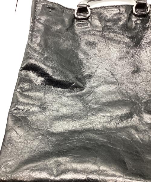 PRADA（プラダ）PRADA (プラダ) VITELLO SHINE 2WAYトートバッグ ブラックの古着・服飾アイテム