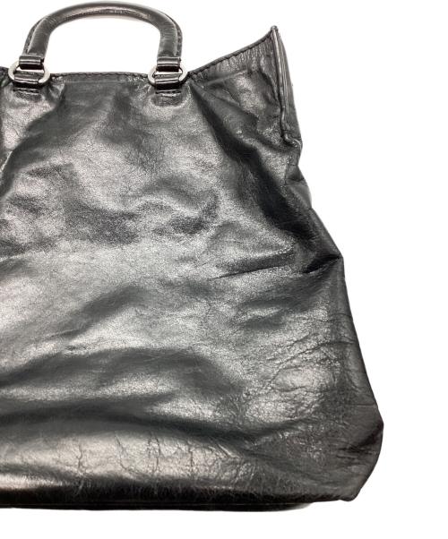 PRADA（プラダ）PRADA (プラダ) VITELLO SHINE 2WAYトートバッグ ブラックの古着・服飾アイテム