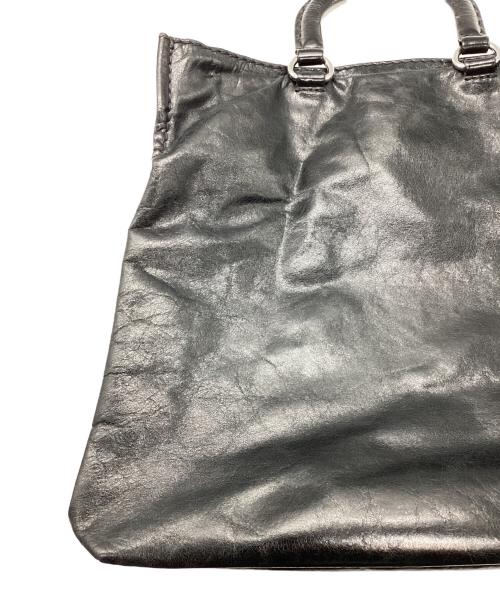 PRADA（プラダ）PRADA (プラダ) VITELLO SHINE 2WAYトートバッグ ブラックの古着・服飾アイテム