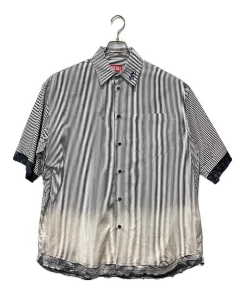 DIESEL（ディーゼル）DIESEL (ディーゼル) S-TRAX 半袖シャツ グレー サイズ:44の古着・服飾アイテム