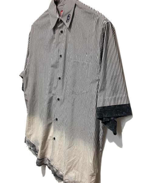 DIESEL（ディーゼル）DIESEL (ディーゼル) S-TRAX 半袖シャツ グレー サイズ:44の古着・服飾アイテム