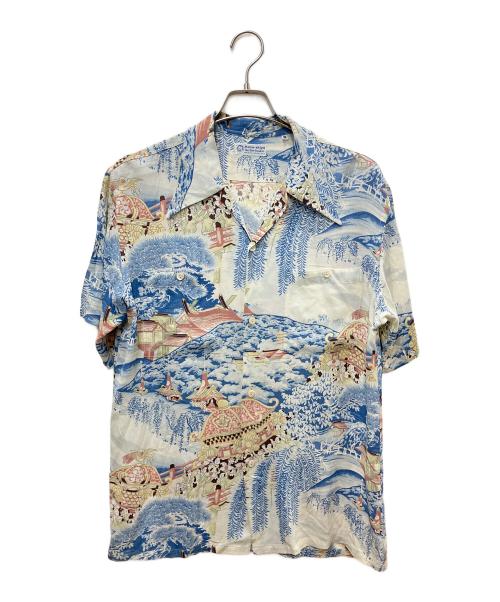 musa-shiya（ムサシヤ）musa-shiya (ムサシヤ) Sun Surf (サンサーフ) オープンカラーシャツ アイボリー サイズ:Mの古着・服飾アイテム