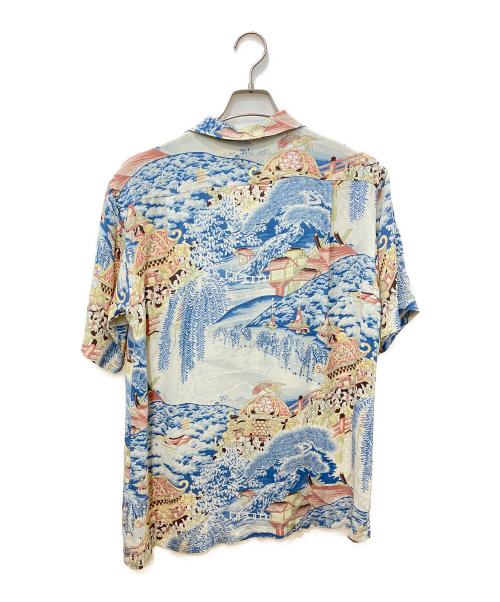 musa-shiya（ムサシヤ）musa-shiya (ムサシヤ) Sun Surf (サンサーフ) オープンカラーシャツ アイボリー サイズ:Mの古着・服飾アイテム