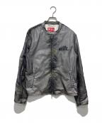 DIESELディーゼル）の古着「J-pop Bomber Jacket ボンバージャケット」｜グレー