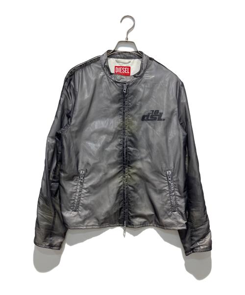 DIESEL（ディーゼル）DIESEL (ディーゼル) J-pop Bomber Jacket ボンバージャケット グレー サイズ:50の古着・服飾アイテム