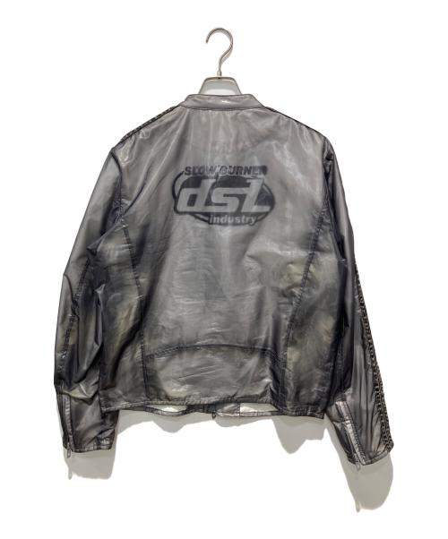 DIESEL（ディーゼル）DIESEL (ディーゼル) J-pop Bomber Jacket ボンバージャケット グレー サイズ:50の古着・服飾アイテム
