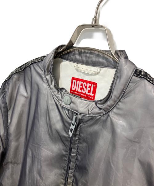 DIESEL（ディーゼル）DIESEL (ディーゼル) J-pop Bomber Jacket ボンバージャケット グレー サイズ:50の古着・服飾アイテム