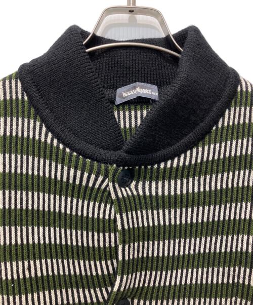 ISSEY MIYAKE MEN（イッセイミヤケメン）ISSEY MIYAKE MEN (イッセイミヤケメン) ニットジャケット グリーン サイズ:Fの古着・服飾アイテム