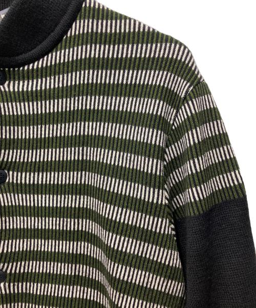 ISSEY MIYAKE MEN（イッセイミヤケメン）ISSEY MIYAKE MEN (イッセイミヤケメン) ニットジャケット グリーン サイズ:Fの古着・服飾アイテム