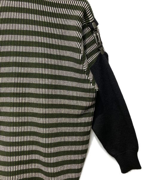 ISSEY MIYAKE MEN（イッセイミヤケメン）ISSEY MIYAKE MEN (イッセイミヤケメン) ニットジャケット グリーン サイズ:Fの古着・服飾アイテム