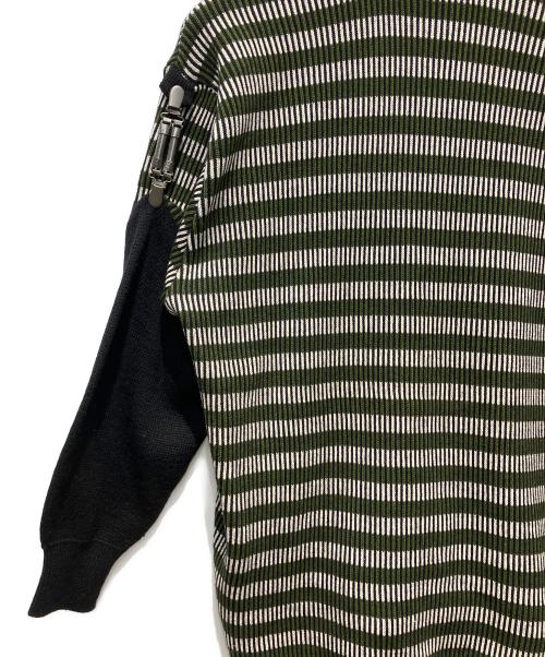 ISSEY MIYAKE MEN（イッセイミヤケメン）ISSEY MIYAKE MEN (イッセイミヤケメン) ニットジャケット グリーン サイズ:Fの古着・服飾アイテム