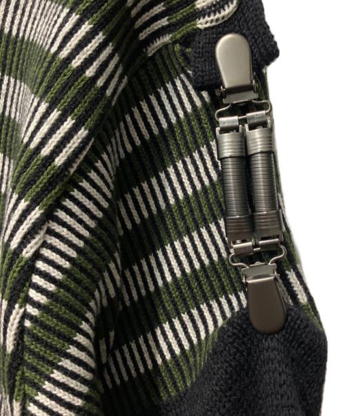 ISSEY MIYAKE MEN（イッセイミヤケメン）ISSEY MIYAKE MEN (イッセイミヤケメン) ニットジャケット グリーン サイズ:Fの古着・服飾アイテム