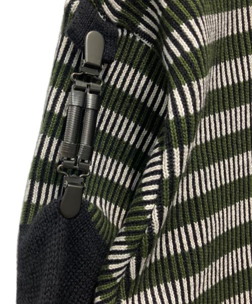 ISSEY MIYAKE MEN（イッセイミヤケメン）ISSEY MIYAKE MEN (イッセイミヤケメン) ニットジャケット グリーン サイズ:Fの古着・服飾アイテム