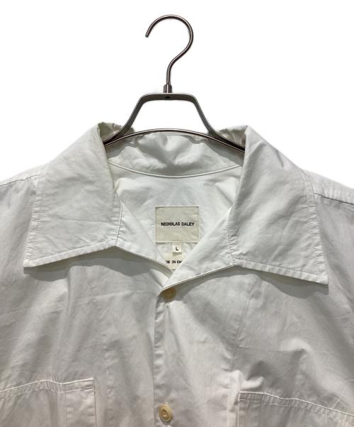 nicholas daley（ニコラス デイリー）nicholas daley (ニコラス デイリー) CLASSIC TWO POCKETSHIRT ホワイト サイズ:Lの古着・服飾アイテム