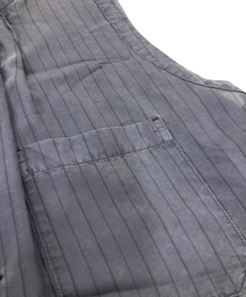Y's（ワイズ）Y's (ワイズ) ストライプノースリーブワンピース グレー サイズ:1の古着・服飾アイテム