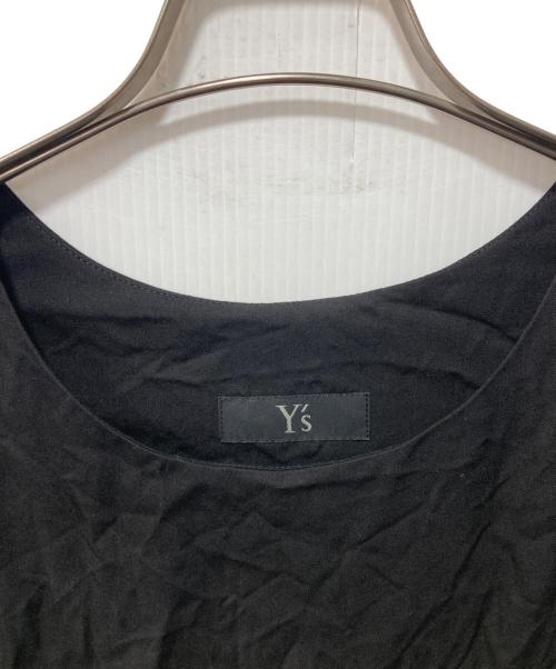 Y's（ワイズ）Y's (ワイズ) レーヨンツイルノースリーブドレス ブラック サイズ:2の古着・服飾アイテム