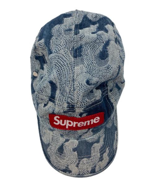 SUPREME（シュプリーム）SUPREME (シュプリーム) flames jacquard denim camp cap インディゴの古着・服飾アイテム