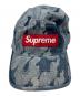 SUPREME (シュプリーム) flames jacquard denim camp cap インディゴ：9000円