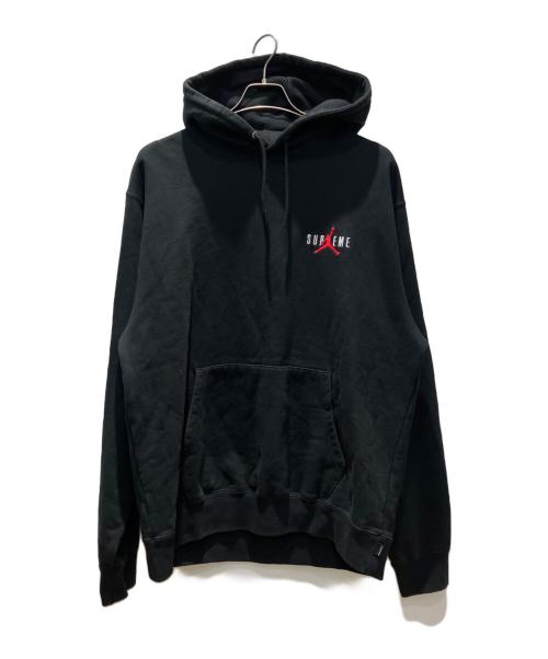 JORDAN（ジョーダン）JORDAN (ジョーダン) SUPREME (シュプリーム) Hooded Sweatshirt ブラック サイズ:Mの古着・服飾アイテム