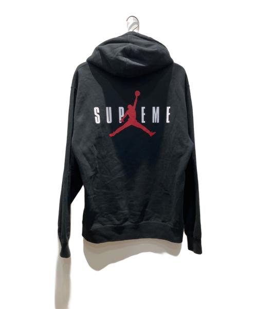 JORDAN（ジョーダン）JORDAN (ジョーダン) SUPREME (シュプリーム) Hooded Sweatshirt ブラック サイズ:Mの古着・服飾アイテム