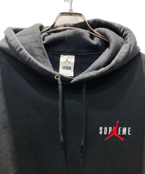 JORDAN（ジョーダン）JORDAN (ジョーダン) SUPREME (シュプリーム) Hooded Sweatshirt ブラック サイズ:Mの古着・服飾アイテム
