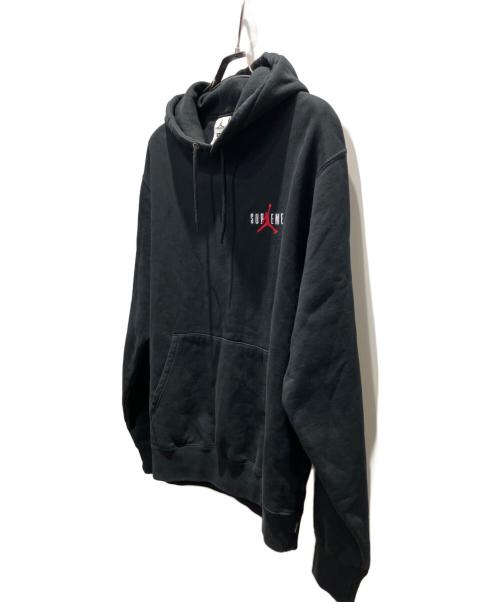 JORDAN（ジョーダン）JORDAN (ジョーダン) SUPREME (シュプリーム) Hooded Sweatshirt ブラック サイズ:Mの古着・服飾アイテム