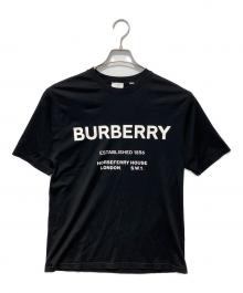 BURBERRY（バーバリー）の古着「Horse Ferry Print Cotton Tee」｜ブラック
