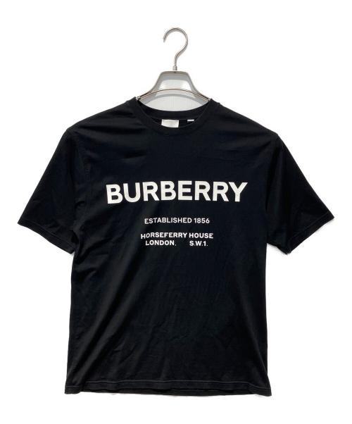 BURBERRY（バーバリー）BURBERRY (バーバリー) Horse Ferry Print Cotton Tee ブラック サイズ:xsの古着・服飾アイテム