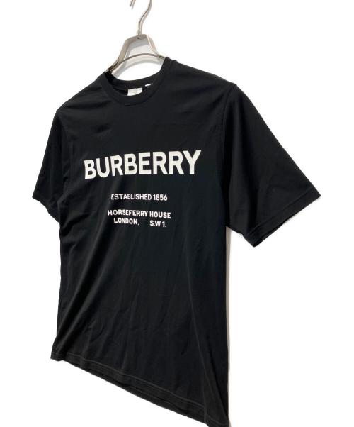 BURBERRY（バーバリー）BURBERRY (バーバリー) Horse Ferry Print Cotton Tee ブラック サイズ:xsの古着・服飾アイテム