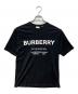 BURBERRY（バーバリー）の古着「Horse Ferry Print Cotton Tee」｜ブラック