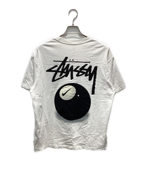 NIKE（ナイキ）NIKE (ナイキ) stussy (ステューシー) 8 Ball Tシャツ ホワイト サイズ:Lの古着・服飾アイテム