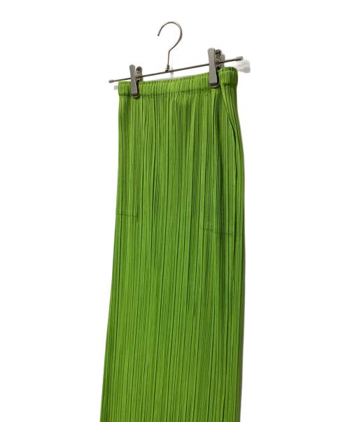 PLEATS PLEASE（プリーツプリーズ）PLEATS PLEASE (プリーツプリーズ) MONTHLY COLORS : AUGUST スカート 黄緑 サイズ:3の古着・服飾アイテム