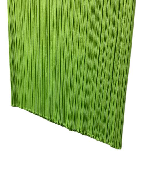 PLEATS PLEASE（プリーツプリーズ）PLEATS PLEASE (プリーツプリーズ) MONTHLY COLORS : AUGUST スカート 黄緑 サイズ:3の古着・服飾アイテム
