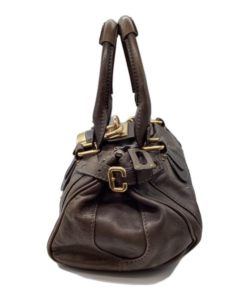 Chloe（クロエ）Chloe (クロエ) パディントンレザーハンドバッグ ブラウンの古着・服飾アイテム