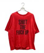 SUPREME×NUMBER (N)INEシュプリーム×ナンバーナイン）の古着「Shut Up Tee」｜レッド
